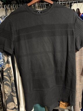 Express Black Short-Sleeve Crewneck Tee